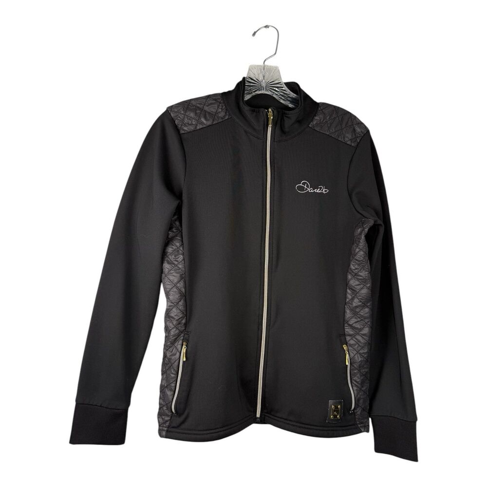 DARE 2b Track JACKET Women's Size 8 Black ENTWINE Core Stretch Full Zip
